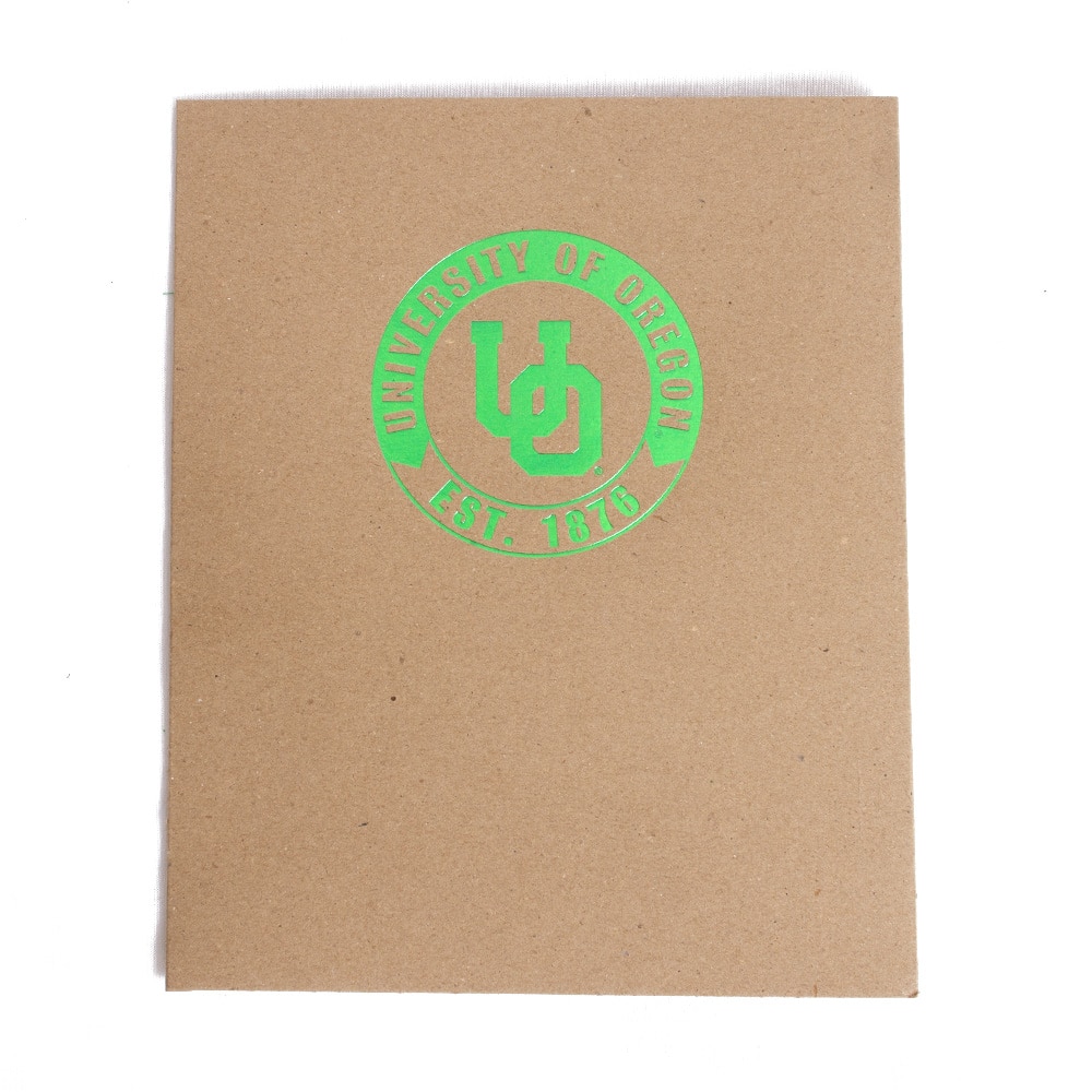 Interlocking UO, Roaring Spring, Brown, Folders, Art & School, 2024, Kraft, Paper style, 851950